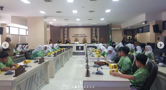 Komisi D DPRD Makassar Terima Kunjungan SMP Islam Al Azhar